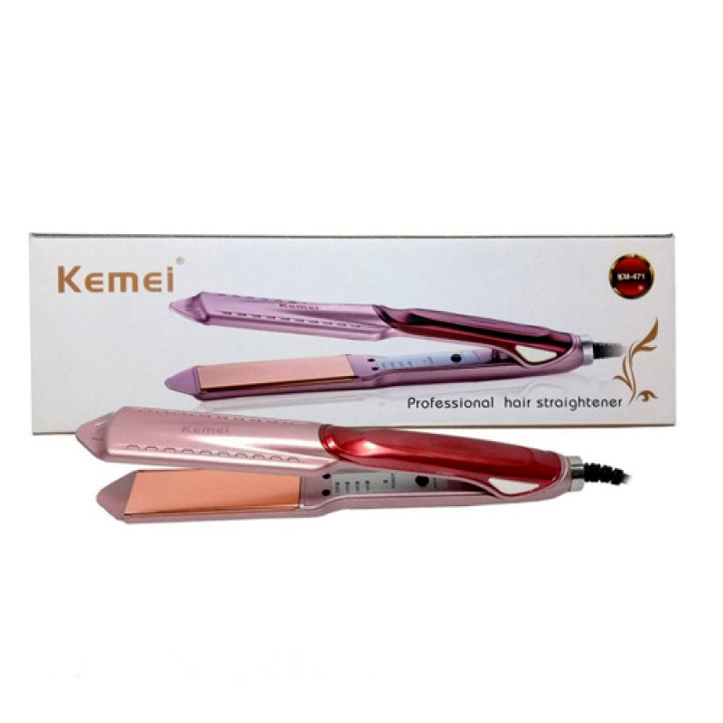 Kemei Professional Hair Straightener With Temperature Control