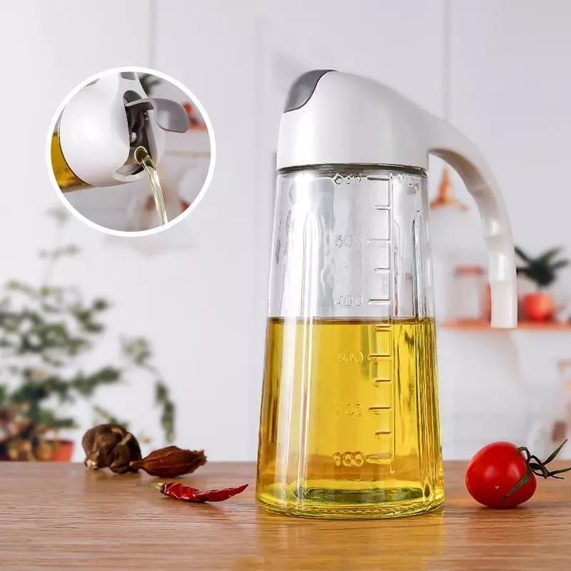 Glass Oil Dispenser Bottle Flip Cap for Cooking