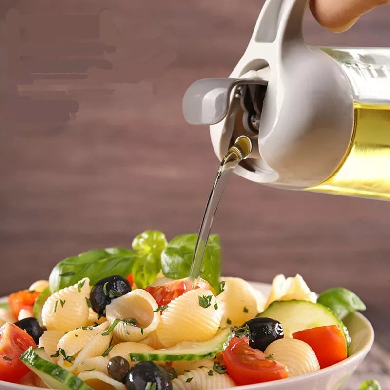 Glass Oil Dispenser Bottle Flip Cap for Cooking