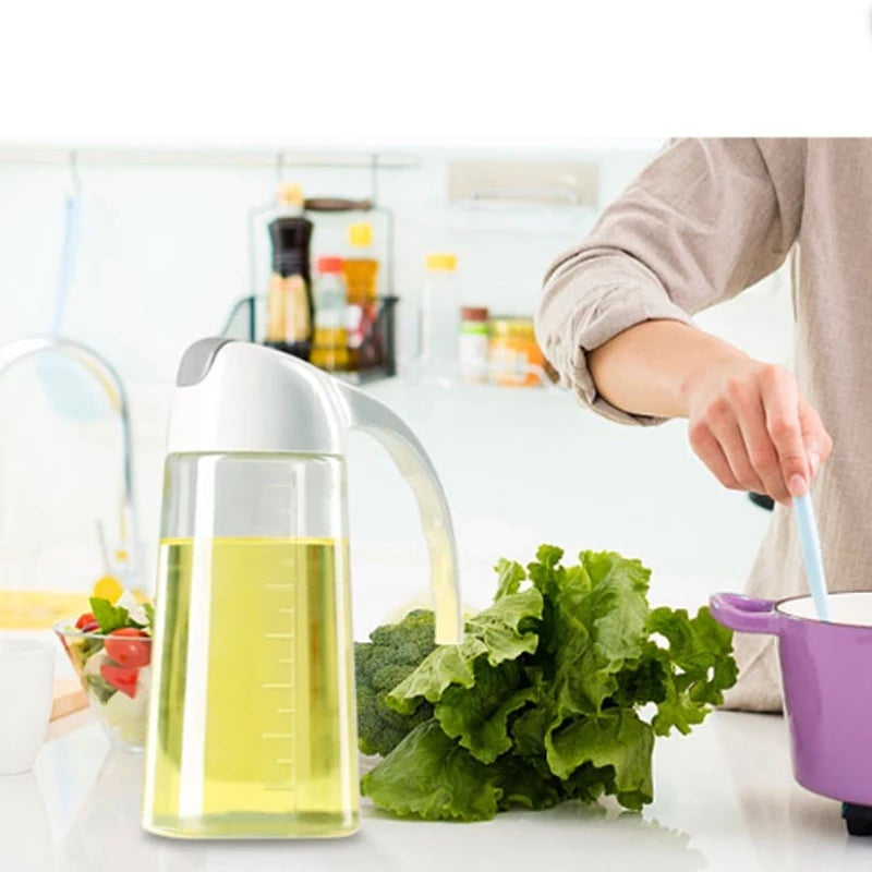Glass Oil Dispenser Bottle Flip Cap for Cooking