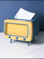 Creative Tv Tissue Box Holder With Phone Holder
