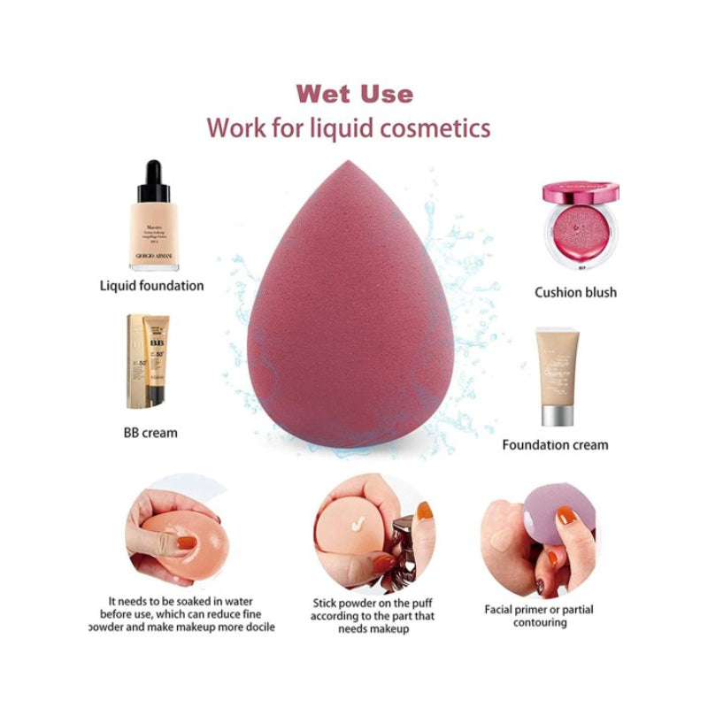 Mini Pack of 6 Beauty Blenders for Flawless Makeup